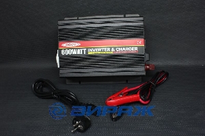 Преобразователь напряжения и зарядное устройство PIC600-1205, 12-220V, 600Вт, 12V/5A PACO 