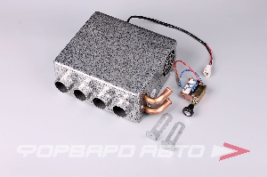 Отопитель салона дополнительный 24V (270*240*100) 4 трубы, с реостатом  84636