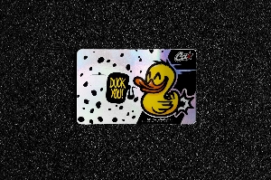 Стикер для банковской карты "DUCK YOU" prism  86*55мм CIAY CD-Sc-Dp