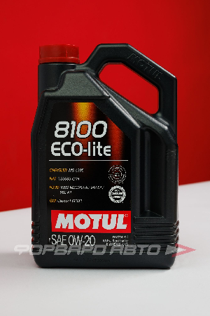 Масло моторное 0W20 4л, ECO-LITE 8100 SN/CF GF-5 MOTUL 108535