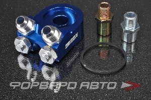 Проставка адаптер под масляный фильтр AN10 (2 шланга) AUTOBAHN88 