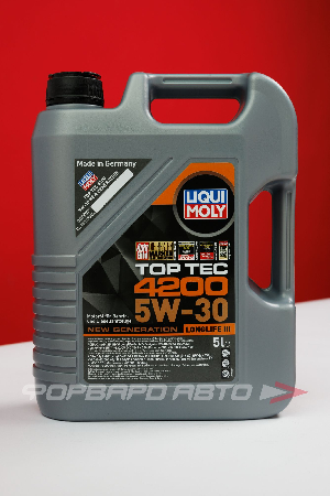 Масло моторное 5W30 5л, HC-синтетика TOP Tec 4200 для VAG LIQUI MOLY 8973