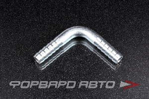 Соединитель D=14 (угол 90°) "елочка" оцинкованная сталь (34) <> 