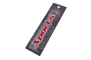Шильдик металлопластик "SPORTS" 150х20мм, (наклейка) SKYWAY SNO.16 RED