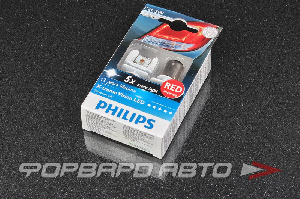 Лампа светодиодная 12-24V P21/5W (BAY15d) RED PHILIPS 12899 RX2