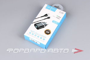 Устройство зарядное 1USB + кабель Micro 1м HOCO C12Q