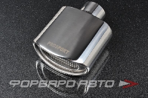 Насадка глушителя Вход = 58 мм, выход 144*75 мм, длина 180 мм PROSPORT RS-02913