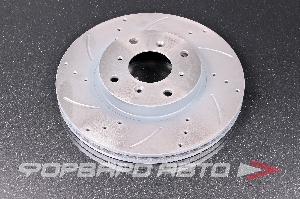 Диск тормозной перфорированный вентилируемый левый G-BRAKE GFR-02253L