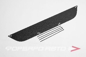 Зимняя заглушка решетки переднего бампера для Renault Logan 2010-2013 РУССКАЯ АРТЕЛЬ ZRRL-037502