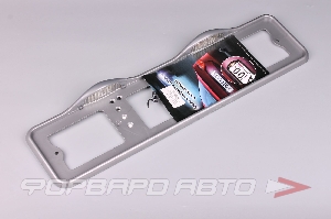 Накладка под номер с подсветкой (СЕРАЯ) верхнее расположение <> АВ-ПР01-с