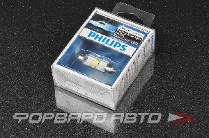 Лампа светодиодная 12V C5W (салонная 43мм) 6000K Fest T10,5 (SV8,5-43/11) PHILIPS 12946 6000KX1