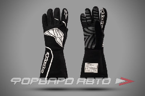 Перчатки для автоспорта Alpinestars TECH-1 START V2, FIA 8856-2018, черный, размер S ALPINESTARS 