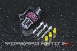 Разъем 3 way датчика давления GT150 Connector Kit With Shrink Boot Lip TE CONNECTIVITY PSI-3WAY