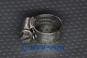 Хомут червячный 11-16мм, нержавеющ.сталь HI-GRIP 