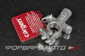 Купить Клемма аккумуляторная литая "-" , болтовое соединение, под провод сеч. 16 мм2,  латунь, м6 + м6 CARGEN AX736 Клемма аккумуляторная литая "-" , болтовое соединение, под провод сеч. 16 мм2,  латунь, м6 + м6 CARGEN AX736