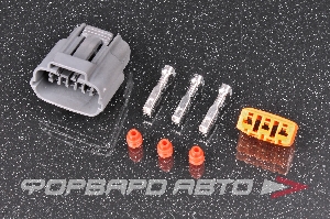 Разъем 3 way катушки зажигания NISSAN RB20/RB25/RB26 22-20 AWG (SUMI.B-SKT1) 1.7-2.4mm (SUMI-SL5) DL 090 Sealed Series  3-1-32