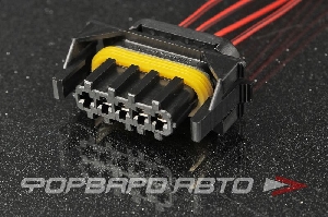 Разъем 4-х контактный датчика массового расхода воздуха Siemens (с проводами) CARGEN AX505