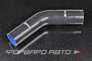 Патрубок силиконовый 51 мм, 45°, L=150*150 мм, 4 слоя армировки, чёрный FORA ASHU03-45-51
