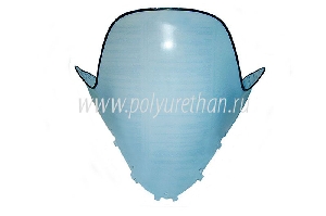 Стекло для снегохода Polaris 600 IQ Widetrak, FS IQ (2мм, h=520мм) ПОЛИУРЕТАН 50-44-420