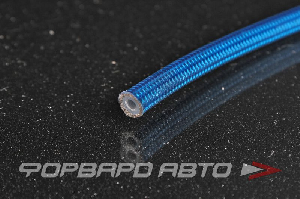 Шланг AN3 тефлоновый (PTFE) для тормозной системы армированный, синяя защита (внутренний D = 3,8 мм) AB88 