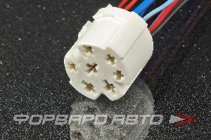 Разъем 7-ми контактный переключателя вентилятора отопителя (с проводами) CARGEN AX3661