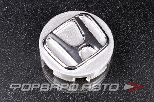 Колпачок ступицы для литых дисков Honda, 56/57,5 мм Silver+3D хром лого Китай Honda, 56/57,5