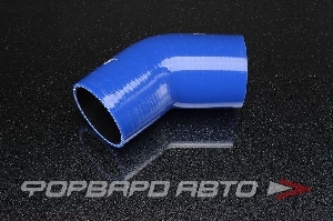 Патрубок силиконовый 57 мм, 45°, синий AUTOBAHN88 