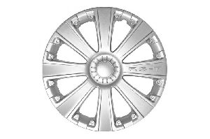 Колпак колесный R15" RS-T пруж, хром (серебро), к-т 4шт АКС AK1520