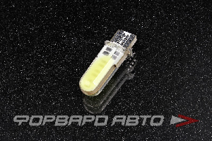 Лампа светодиодная 12V T10 COB белая, 2 диода KS-AUTO T10 COB 3CL (S)