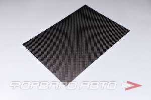 Лист карбон 0,7*350*500мм, глянцевый (до 80С) Twill 3K ФОРВАРД АВТО 