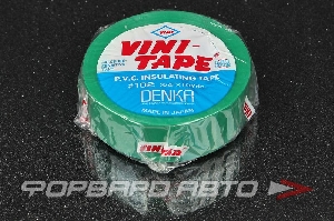 Изолента 19мм*9м зеленая DENKA #102-Green 9m