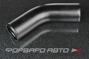 Патрубок алюминиевый 76 мм 45 градусов черный AUTOBAHN88 