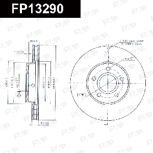 Диск тормозной FAP FP13290
