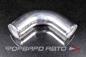 Патрубок алюминиевый 76 мм 90 градусов (L-100*100мм) MOTORIST ASHU70-90-76 200mm