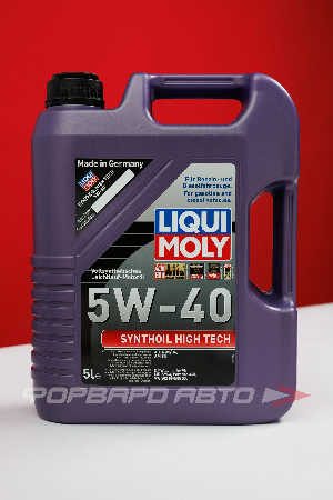 Масло моторное 5W40 5л, Synthoil High Tech CF/SM A3/B4 LIQUI MOLY 1925