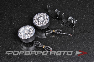 Ходовые огни, дневные (DRL/ДХО) 12V 9SMD, круглые KS-AUTO KS-1807 Led