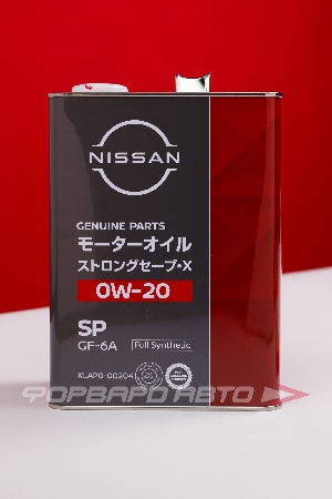 Купить Масло моторное 0W20 4л,STRONG SAVE X SP/GF-6 (с) NISSAN KLAP0-00204 Масло моторное 0W20 4л,STRONG SAVE X SP/GF-6 (с) NISSAN KLAP0-00204