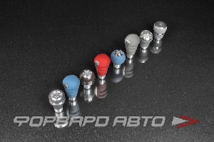 Ручка КПП кожа+алюминий  R-1