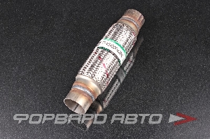 Гофра глушителя 45*200*260/3 + фланец (Innerbraid) трехслойная EuroEx 45x200x260/3