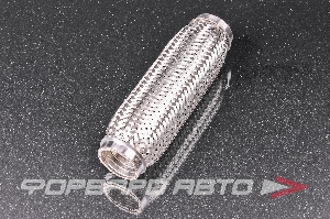 Гофра глушителя 40*200 (Interlock) трехслойная (AISI 304) TIXONA P40200