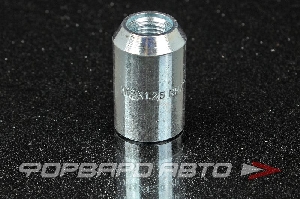 Гайка колеса 12*1,25*33 конус, вн. десятигранник на 12, сталь, серебристая ВЕКТОР DST20B32 Z