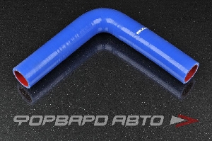 Патрубок силиконовый 32 мм, 90°, L=200*200 мм, синий MELCO 90-32-200-200