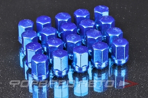 Гайки колесные 12*1,5*35 конус, ключ на 19, синие, КОМПЛЕКТ 20 шт Save Car N087_12х1,5_Blue