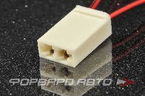 Разъем 2-х контактный подсветки панели приборов (с проводами) CARGEN AX325