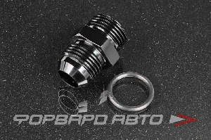 Фитинг переходник AN10 - ORB10 с резиновым кольцом AB88 