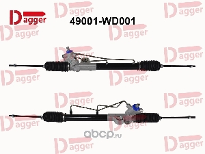 Рейка рулевая NISSAN WINGROAD/AD Y11, SUNNY B15 2WD RHD DAGGER 49001WD001