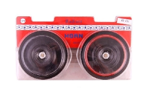 Сигнал звуковой 12-24V дисковый, металл, мощный, d=90мм, 410/510Hz KS-AUTO KS-031