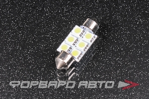 Лампа светодиодная 24V T11 C5W 6 SMD 1-конт 36мм Белая, Cалон, номер min2 SKYWAY S08202009