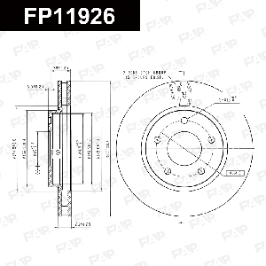 Диск тормозной FAP FP11926