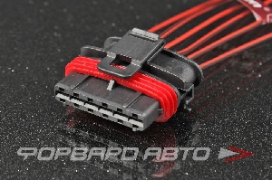 Разъем 6-ти контактный электронной педали акселератора (с проводами) CARGEN AX430